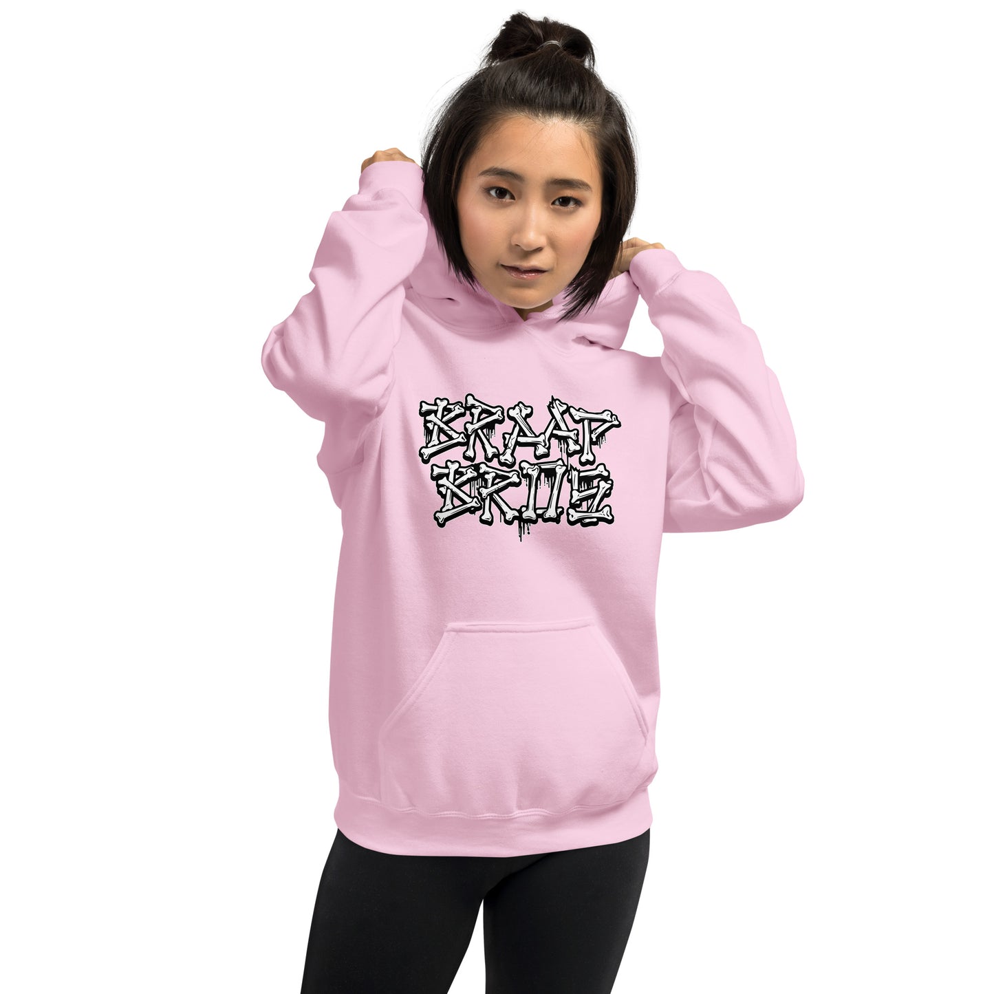 Braap Bros. 'Bones' – Pink Hoodie