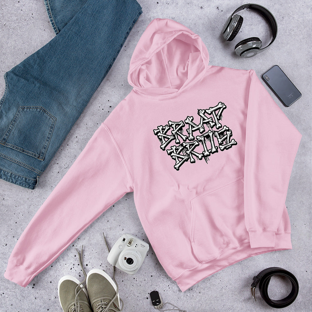Braap Bros. 'Bones' – Pink Hoodie