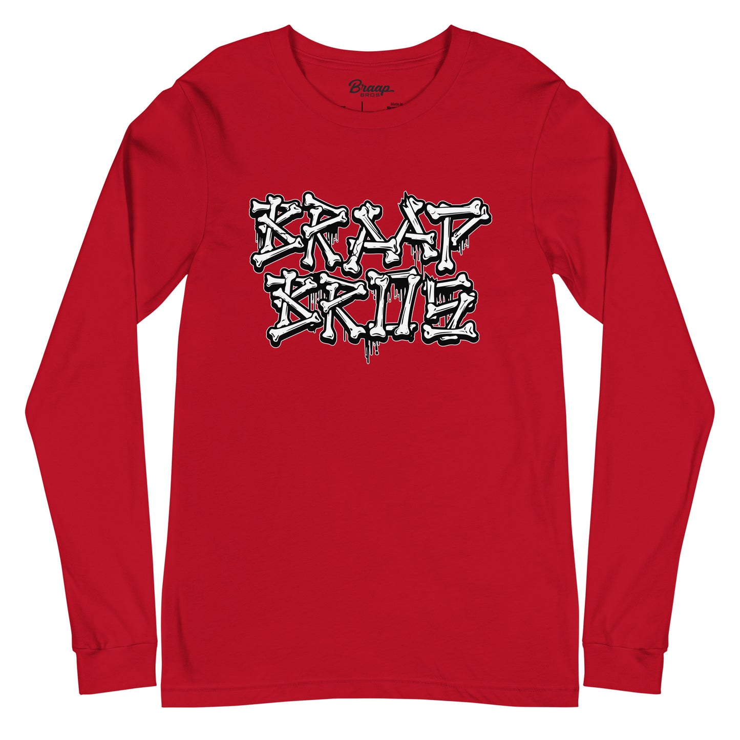 BB Broken Bones – Red Long Sleeve