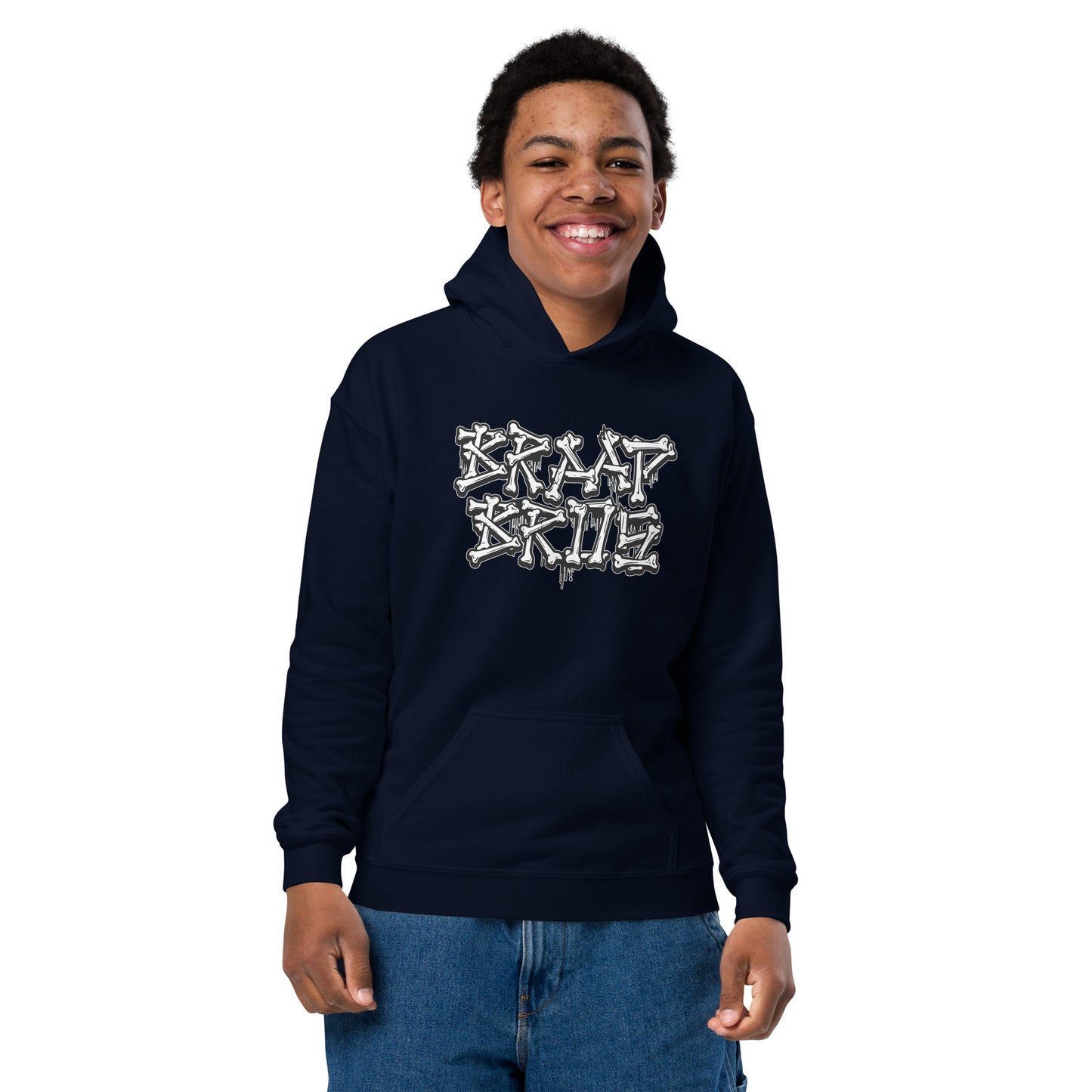 Braap Bros. 'Bones' – Youth Hoodie