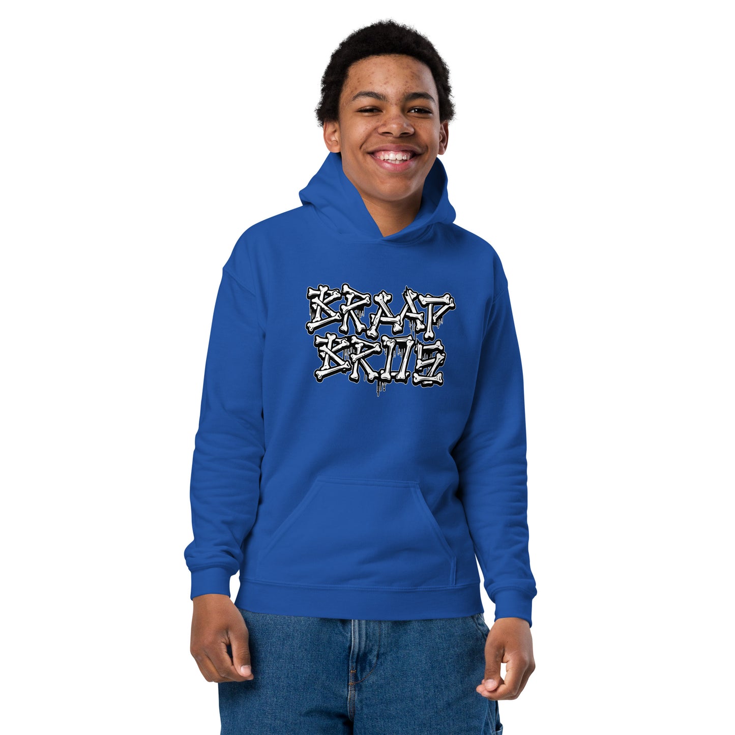Braap Bros. 'Bones' – Youth Hoodie