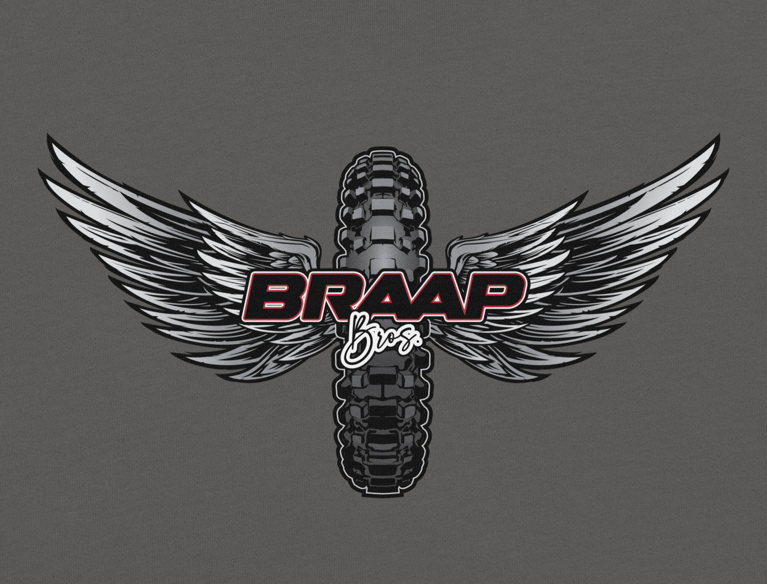 guy on dirt bike wearing black shirt with white skull design