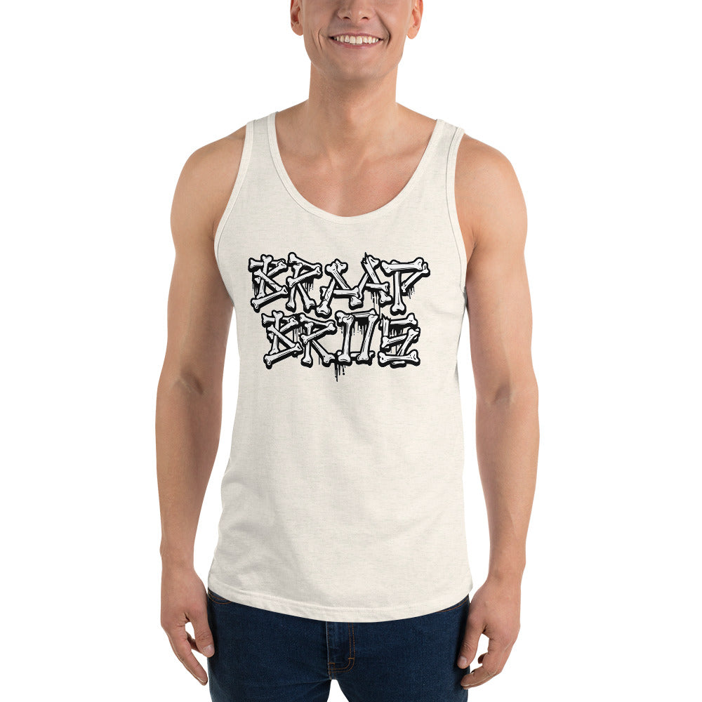 Braap Bros. 'Bones' – Oatmeal Tank Top